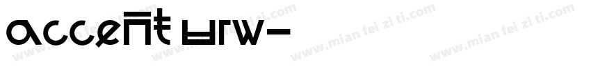 accent urw字体转换